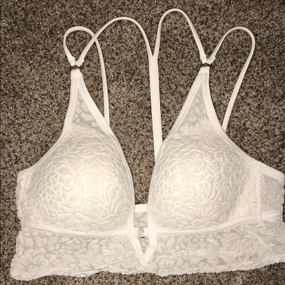 white velvet bralette